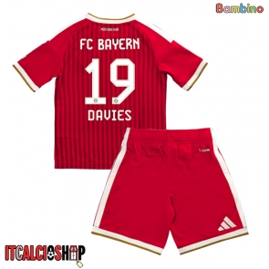 Bayern Munich Alphonso Davies #19 Prima Maglia Bambino 2026-27 Manica Corta (+ Pantaloni corti)